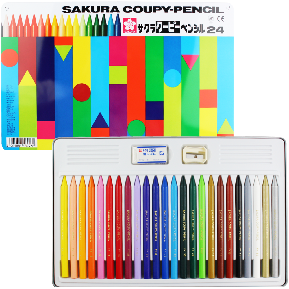 Lápis Integral Coupy Sakura 24 Cores